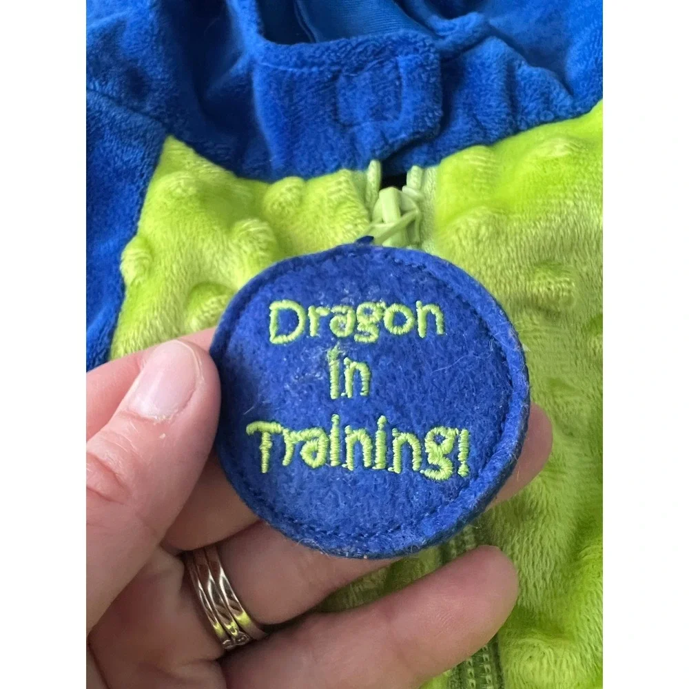 Dream Play Imagine Dragon Costume Kids 12M Blue Plush Halloween Vest
